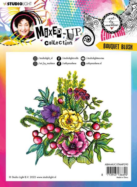 Art By Marlene - Mixed-Up Collection Clear Stamp - Bouquet Blush  - Stempel