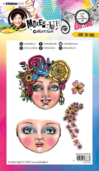 Art By Marlene - Mixed-Up Collection Clear Stamp - Face To Face  - Stempel