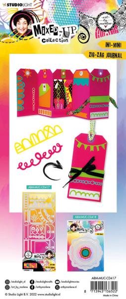 Art By Marlene - Mixed-Up Collection Cut & Emboss Dies - Ini-MIni Zig-Zag - Stanz- und Prägeschablone