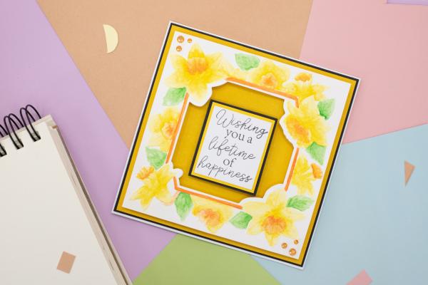 Gemini - Cut and Emboss Folder - Dancing Daffodils  - Schneide- und Prägeschablone - Tanzende Narzissen 