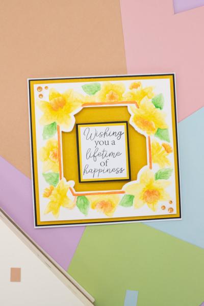 Gemini - Cut and Emboss Folder - Dancing Daffodils  - Schneide- und Prägeschablone - Tanzende Narzissen 