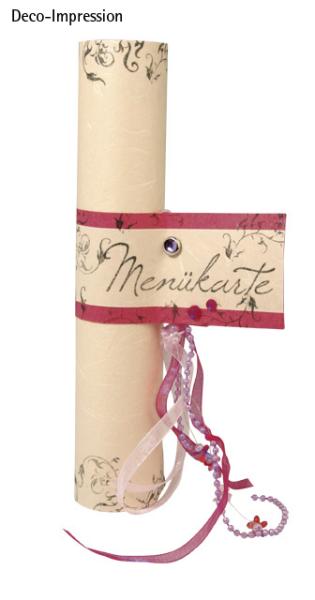 Holz-Stempel "Menükarte" 3x9 cm