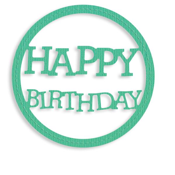 Vaessen Creative - Präge- und Stanzschablonen - Happy Birthday