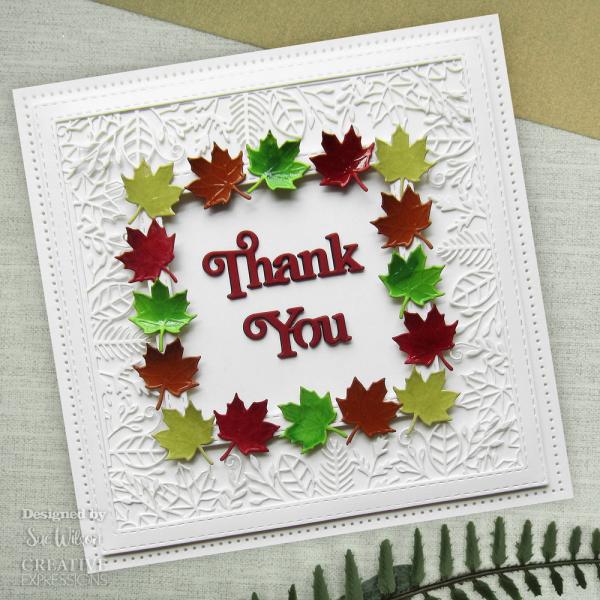 Creative Expressions - Craft Dies -  Block Sentiments Thank You  - Stanze