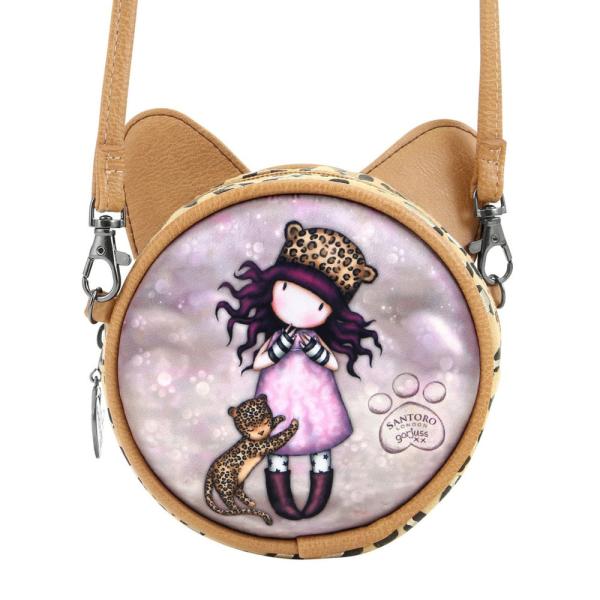Gorjuss Santoro - Round Bag Purrrrrfect Love - runde Handtasche 