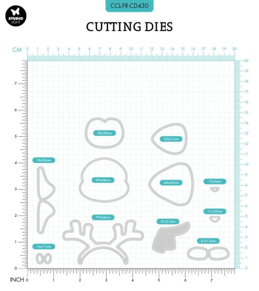 Creative Craft Lab - Studio Light - Dies - Penguin Elvis - Stanze 