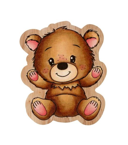 Creative Craft Lab - Studio Light - Rubber Stamp Wooden -  Ted Sitting  - Holzstempel 