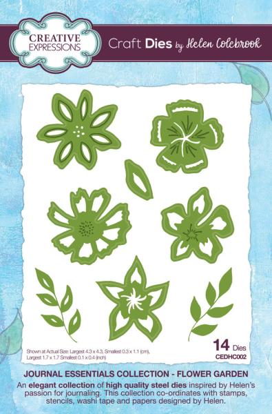 Creative Expressions - Craft Dies -  Journal Essentials Flower Garden  - Stanze