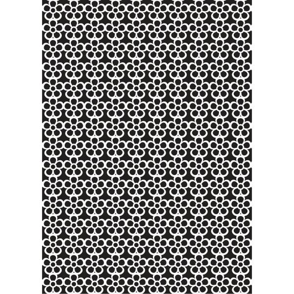 Nellie's Choice - Stencil A5 - "  Flower Pattern " - Schablone