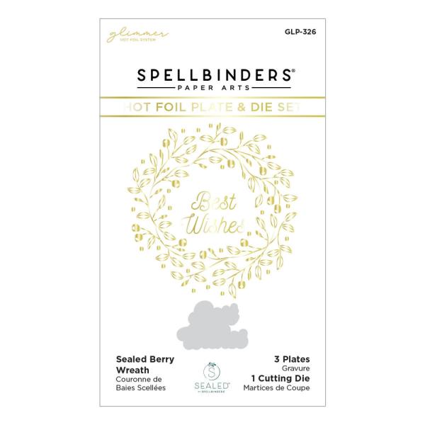 Spellbinders Hotfoil Plate - Sealed Berry Wreath