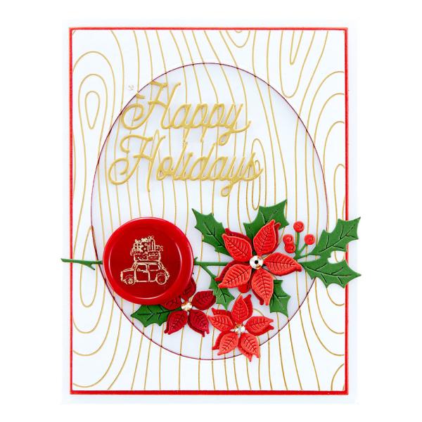 Spellbinders Hot Foil Plate - "Woodgrain Background"
