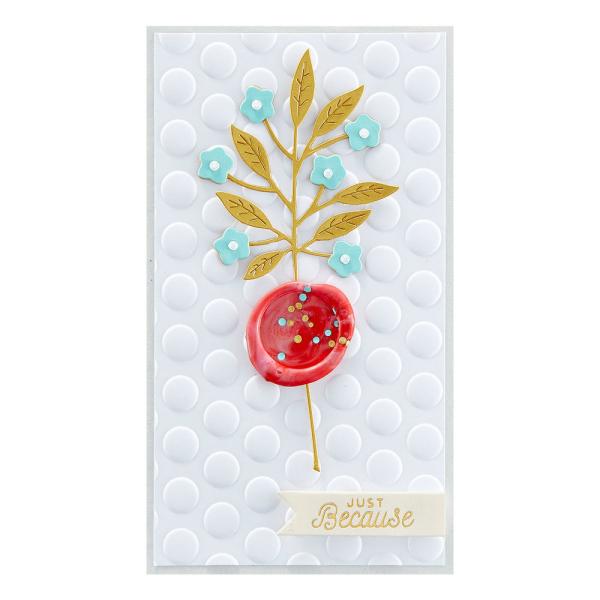 Spellbinders - Hot Foil Plate - "Sealed Glimmer Sentiments "