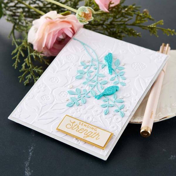 Spellbinders - Hot Foil Plate - "Sealed Glimmer Sentiments "