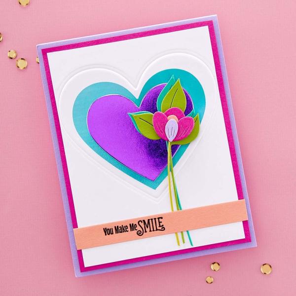 Spellbinders Dies "Essential Hearts Etched" Stanzschablonen