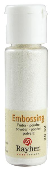 Embossingpulver - Embossingpuder 20 ml weiß