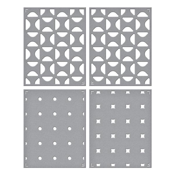 Spellbinders -Layered Stencil - "Geometric Flower" - Schablone