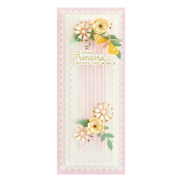 Spellbinders Dies "Postage Edge Slimlines Etched" Stanzschablonen