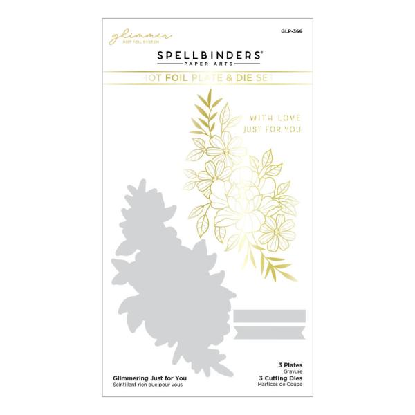 Spellbinders - Hot Foil Plate - Glimmer - Glimmering Just for You 