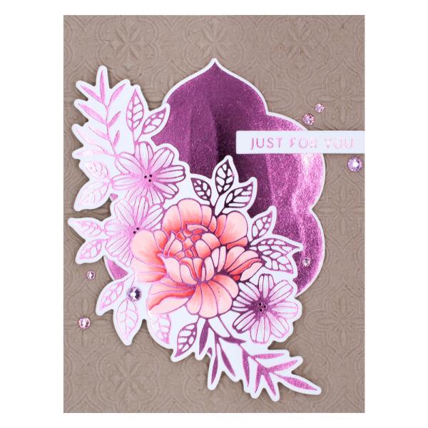 Spellbinders - Hot Foil Plate - Glimmer - Glimmering Just for You 