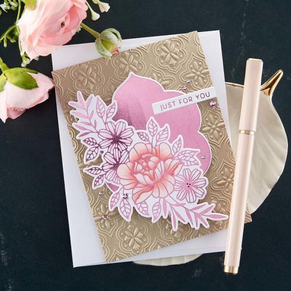 Spellbinders - Hot Foil Plate - Glimmer - Glimmering Just for You 