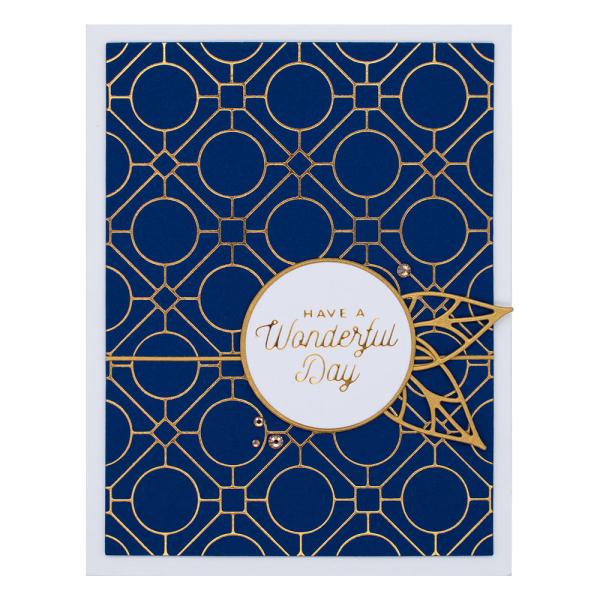 Spellbinders - Hot Foil Plate - "Geometric Optical Background"