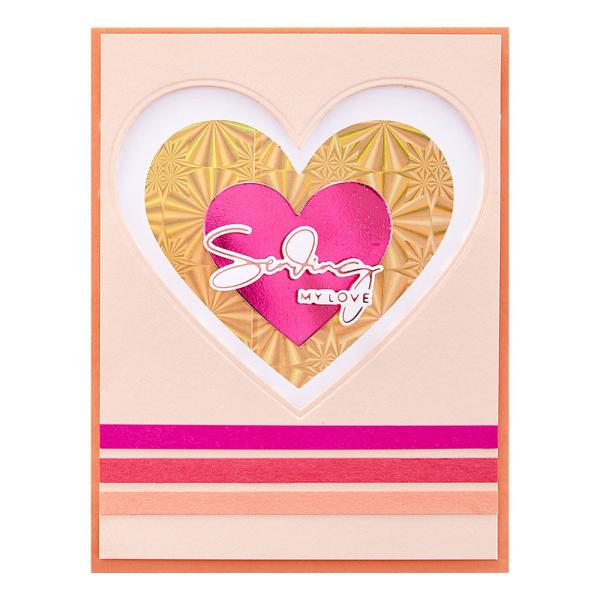 Spellbinders - Hot Foil Plate - "Glimmer Essential Solid Heart"