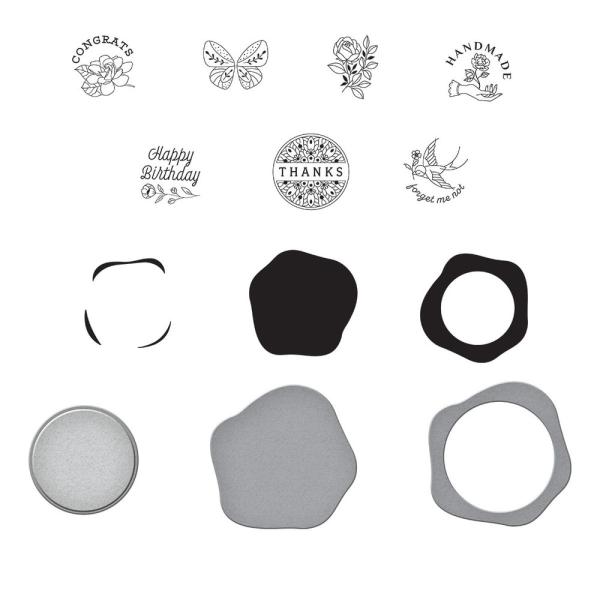 Spellbinders - Stamp & Dies - "Faux Wax Seals " - Stempel & Stanzset