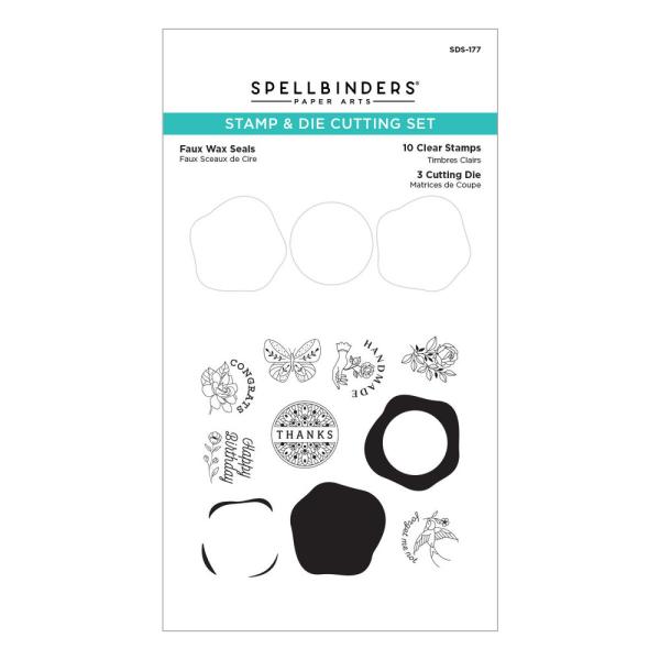 Spellbinders - Stamp & Dies - "Faux Wax Seals " - Stempel & Stanzset