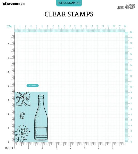 Studio Light - Clear Stamps - "Champagne" - Stempel 