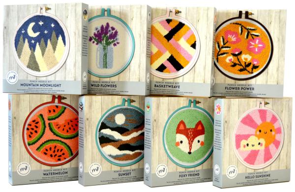 Creative Expressions - My Punch Needle - Flower Power - Stanznadelstickerei Kit 