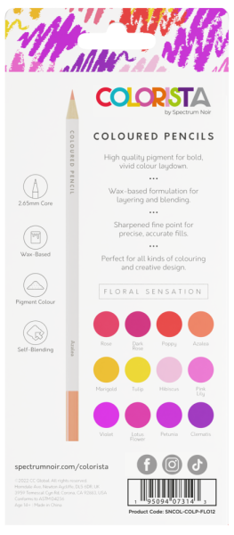 Spectrum Noir - Colorista Coloured Pencil - " Floral Sensation " - Buntsifte