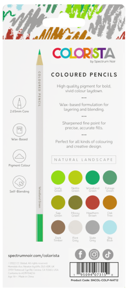 Spectrum Noir - Colorista Coloured Pencil - " Natural Landscape " - Buntstifte