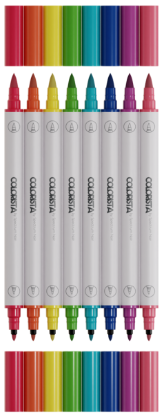 Spectrum Noir - Colorista Watercolour Marker - " Vibrant Essentials " - Aquarellstifte