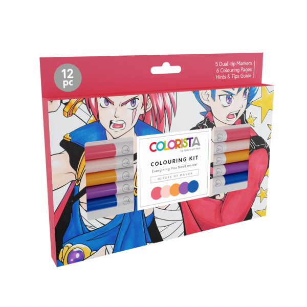 Spectrum Noir - Colouring Kit - " Heroes of Manga " - Alkoholmarker 