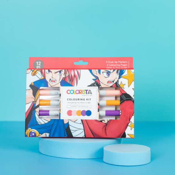 Spectrum Noir - Colouring Kit - " Heroes of Manga " - Alkoholmarker 