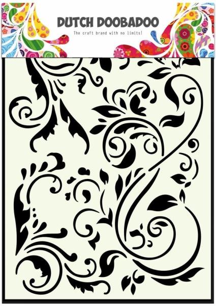 Dutch Doobadoo - Stencil - Dutch Mask Art - " Swirls " - Stencil A5 - Schablone