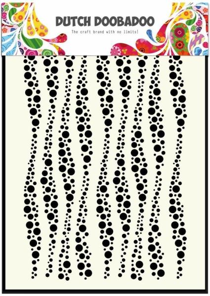 Dutch Doobadoo - Stencil - Dutch Mask Art - " Wavy Stripes " - Stencil A5 - Schablone