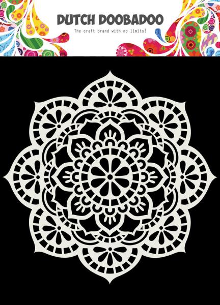 Dutch Doobadoo - Stencil - Dutch Mask Art - " Mandala " - 6x6 Inch - Schablone