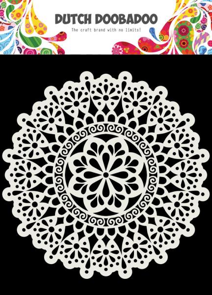 Dutch Doobadoo - Stencil - Dutch Mask Art - " Mandala " - 6x6 Inch - Schablone