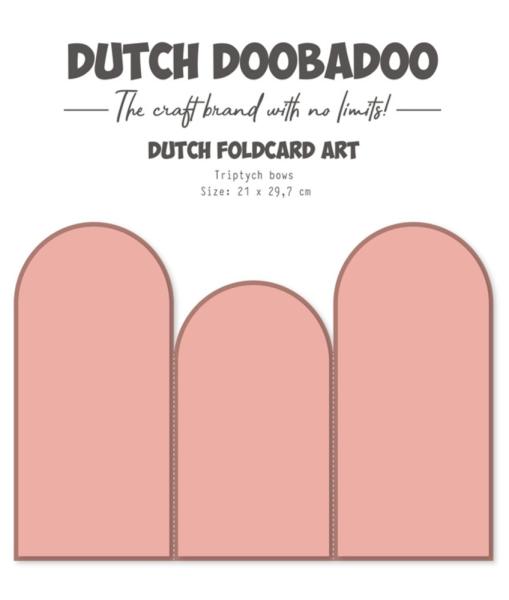 Dutch Doobadoo - Stencil - Dutch Card Art - " Fold Triptych Bows " - Stencil A4 - Schablone