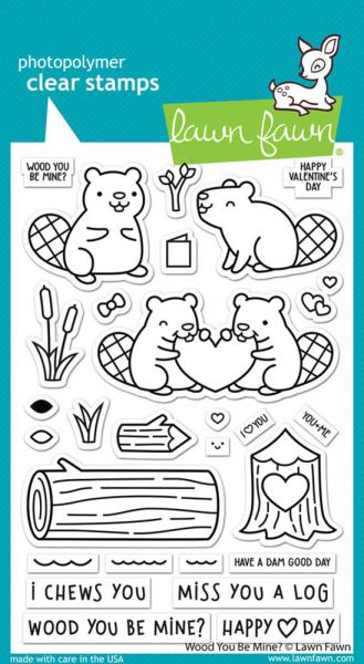 Lawn Fawn Stempelset "Wood You Be Mine?" Clear Stamp