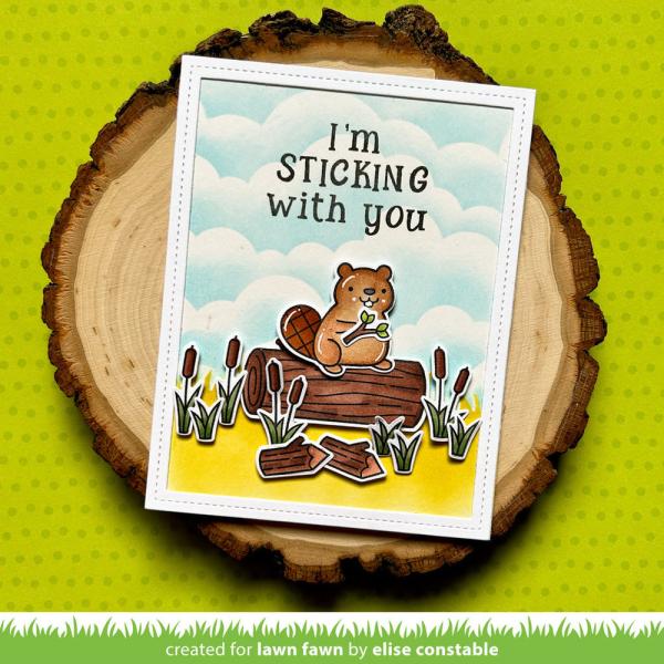 Lawn Fawn Stempelset "Wood You Be Mine?" Clear Stamp