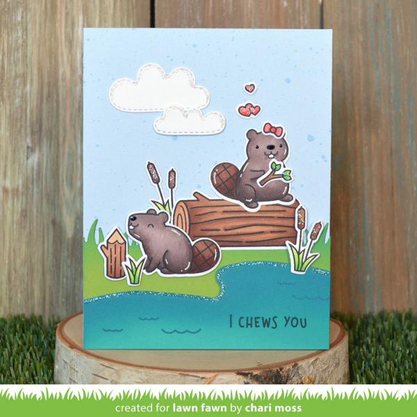 Lawn Fawn Stempelset "Wood You Be Mine?" Clear Stamp