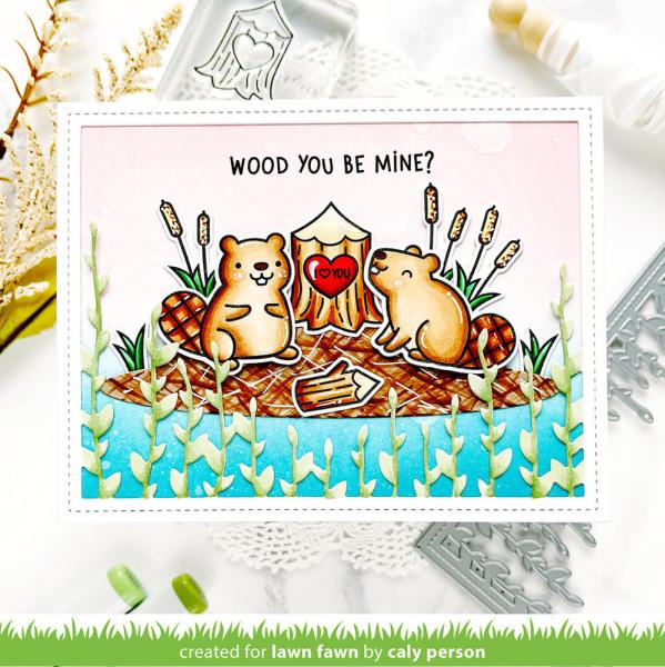 Lawn Fawn Stempelset "Wood You Be Mine?" Clear Stamp