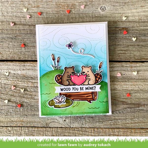 Lawn Fawn Stempelset "Wood You Be Mine?" Clear Stamp