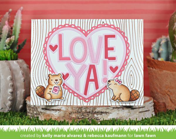 Lawn Fawn Hot Foil Plate - " Woodgrain " - Heißfolienplatte