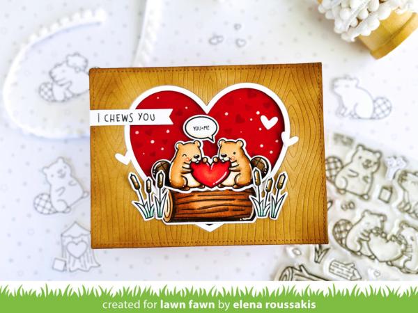 Lawn Fawn Hot Foil Plate - " Woodgrain " - Heißfolienplatte