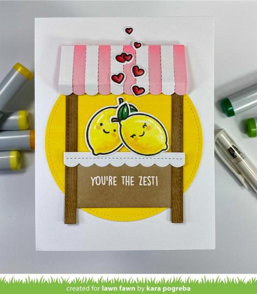Lawn Fawn Stempelset "You're The Zest" Clear Stamp