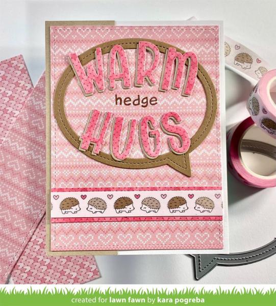 Lawn Fawn - Washi Tape - Hedgehugs 