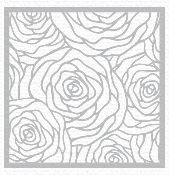 My Favorite Things - Stencil - "Roses All Around" Schablone - 6x6"